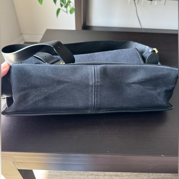 MULBERRY Messenger Satchel Document Shoulder Bag Gray Canvas - Picture 14 of 16